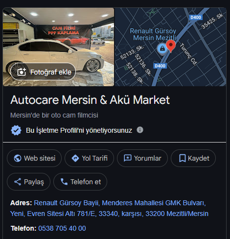 Google Haritalar Doğrulama